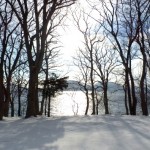 仲洞爺 わたなべ豆腐店前より洞爺湖を望む